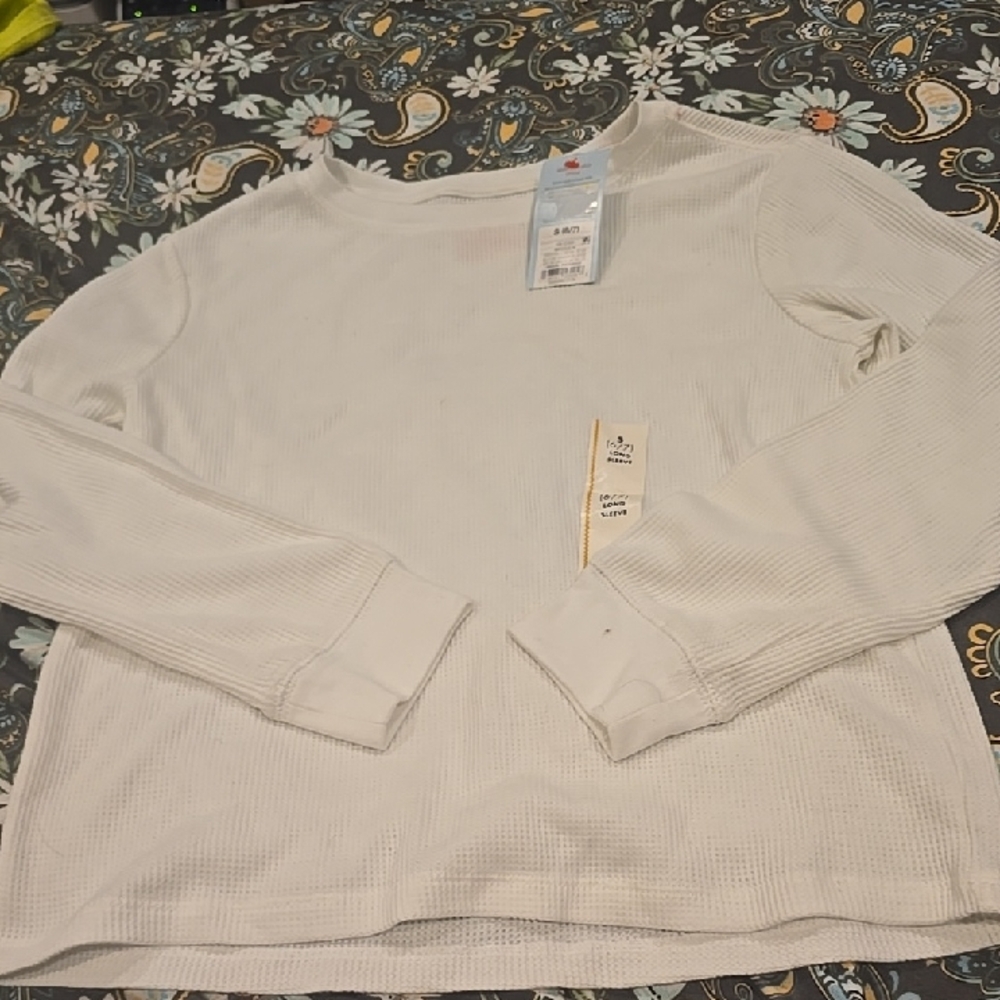 ❤️10/$10 New White Long Sleeve Thermal Top